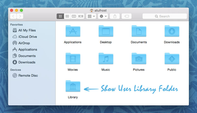 Mac Not Showing Users Library